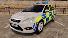 Ford Focus Estate 2009 Police England [ELS] для GTA 4