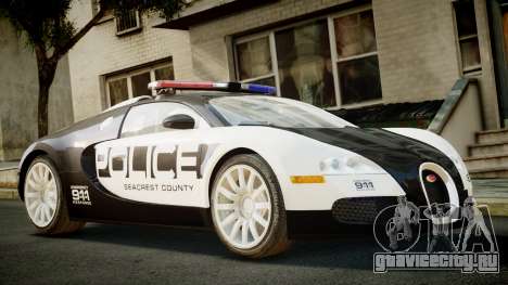 Bugatti Veyron 16.4 Police NFS Hot Pursuit для GTA 4