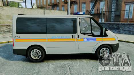 Ford Transit Metropolitan Police [ELS] для GTA 4