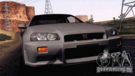 Nissan Skyline GT-R R34 V-Spec Lexani Rims для GTA San Andreas