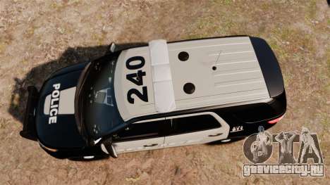Ford Explorer 2013 LCPD [ELS] Black and Gray для GTA 4