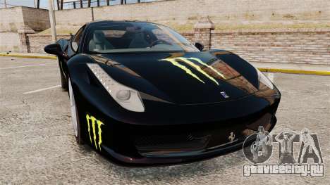 Ferrari 458 Italia 2010 Monster Energy для GTA 4