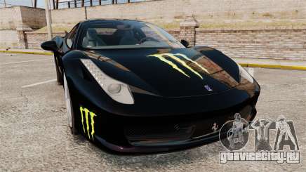 Ferrari 458 Italia 2010 Monster Energy для GTA 4