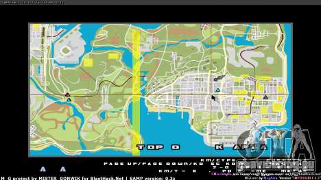 Карта в реальном времени для GTA San Andreas