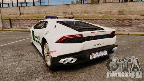 Lamborghini Huracan Cop [ELS] для GTA 4