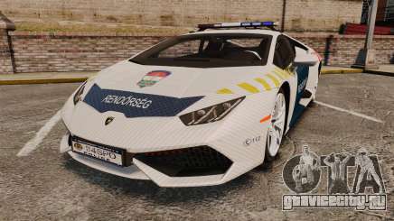 Lamborghini Huracan Hungarian Police [ELS] для GTA 4