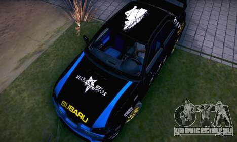 Subaru Impreza WRC STI Black Metal Rally для GTA San Andreas