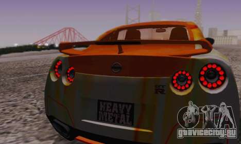 Nissan GTR Heavy Fire для GTA San Andreas