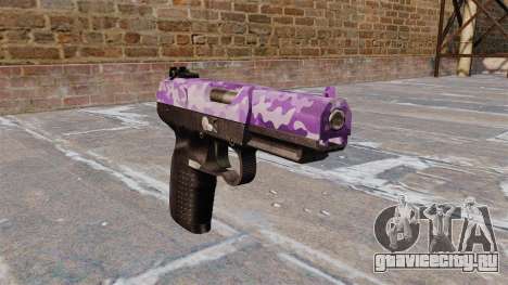 Пистолет FN Five-seveN Purple Camo для GTA 4