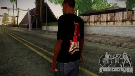 Bloods T-Shirt для GTA San Andreas
