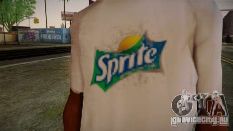 Sprite Shirt White для GTA San Andreas