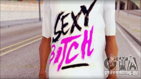 David Guetta Sexy Bitch T-Shirt для GTA San Andreas