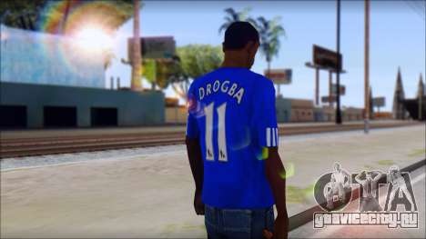 Chelsea F.C Drogba 11 T-Shirt для GTA San Andreas