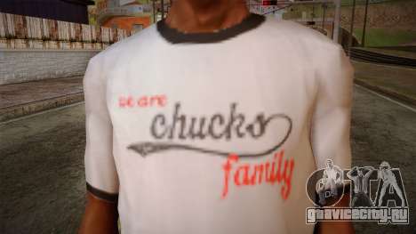 Chucks Anon Family T-Shirt для GTA San Andreas