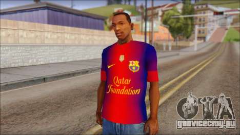 Barcelona Messi T-Shirt для GTA San Andreas