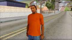 Fred Perry T-Shirt Orange для GTA San Andreas