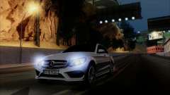 Mercedes-Benz C250 2014 V1.0 EU Plate для GTA San Andreas