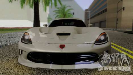 Dodge Viper SRT GTS 2013 Road version для GTA San Andreas