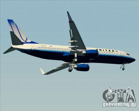 Boeing 737-800 United Airlines для GTA San Andreas