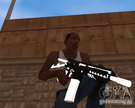White Chrome Gun Pack для GTA San Andreas