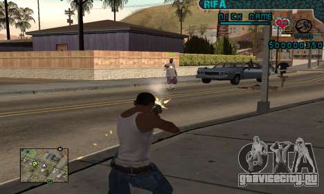 C-HUD Rifa Gang для GTA San Andreas