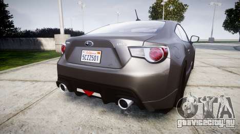 Subaru BRZ 2011 для GTA 4