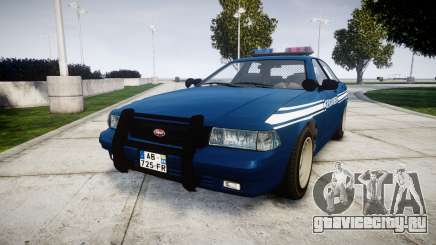 GTA V Vapid Police Cruiser Gendarmerie1 для GTA 4