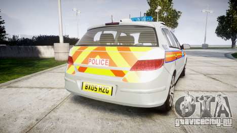 Vauxhall Astra 2005 Police [ELS] Britax для GTA 4