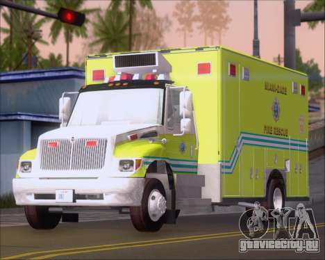 Pierce Commercial Miami Dade Fire Rescue 12 для GTA San Andreas