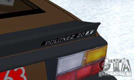 FSO Polonez 2.0X Coupe для GTA San Andreas