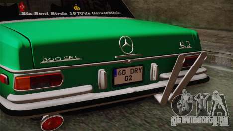 Mercedes-Benz 300 SEL DRY Garage для GTA San Andreas