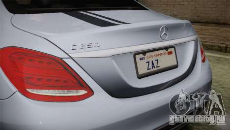 Mercedes-Benz C250 AMG Edition 2014 SA Plate для GTA San Andreas
