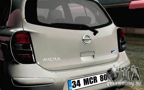 Nissan Micra для GTA San Andreas