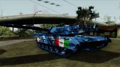 Голубой военный камуфляж для танка для GTA San Andreas