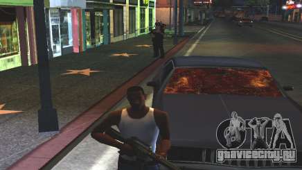 Кровь на окнах автомобиля для GTA San Andreas