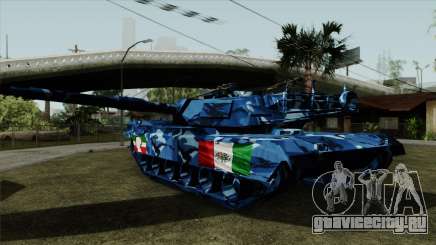 Голубой военный камуфляж для танка для GTA San Andreas