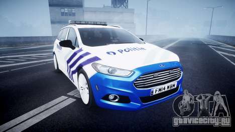 Ford Fusion Estate 2014 Belgian Police [ELS] для GTA 4