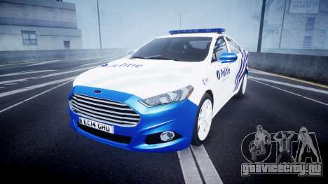 Ford Fusion 2014 Belgian Police [ELS] для GTA 4
