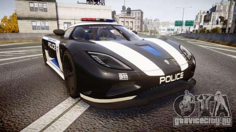 Koenigsegg Agera 2013 Police [EPM] v1.1 PJ3 для GTA 4