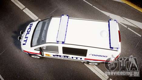 Mercedes-Benz Vito 2014 Norwegian Police [ELS] для GTA 4