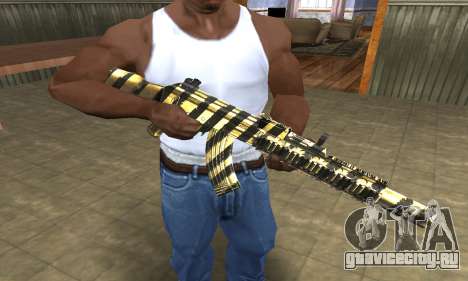 Gold Lines AK-47 для GTA San Andreas