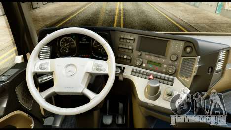 Mercedes-Benz Actros MP4 6x4 Standart Interior для GTA San Andreas