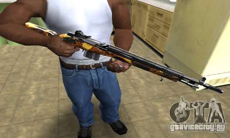 Gold Rifle для GTA San Andreas