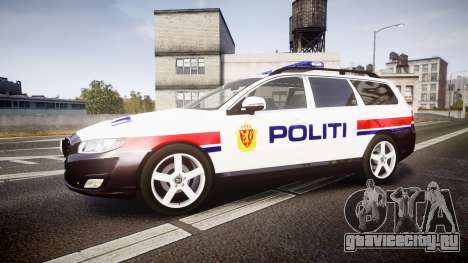 Volvo V70 2014 Norwegian Police [ELS] для GTA 4