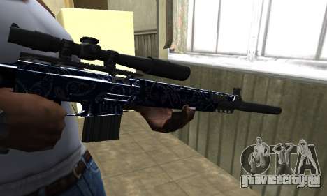 Blue Oval Sniper Rifle для GTA San Andreas