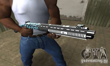 Blue Snow Shotgun для GTA San Andreas