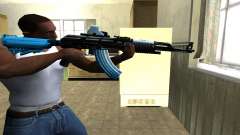 Blue Scan AK-47 для GTA San Andreas