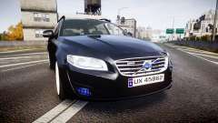 Volvo V70 2014 Unmarked Police [ELS] для GTA 4