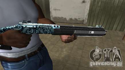 Blue Snow Shotgun для GTA San Andreas