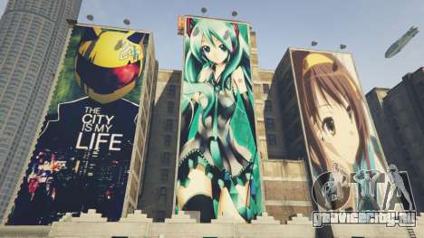 Downtown Anime Mod 1.3 для GTA 5